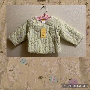 Vintage Gymboree Paper Lanterns Quilted Wrap Coat 12-18 Months Cotton Easter